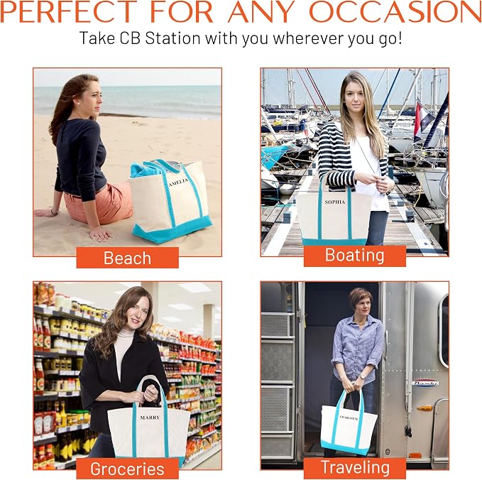 CB STATION Medium Classic Canvas Tote Bag - Image 7
