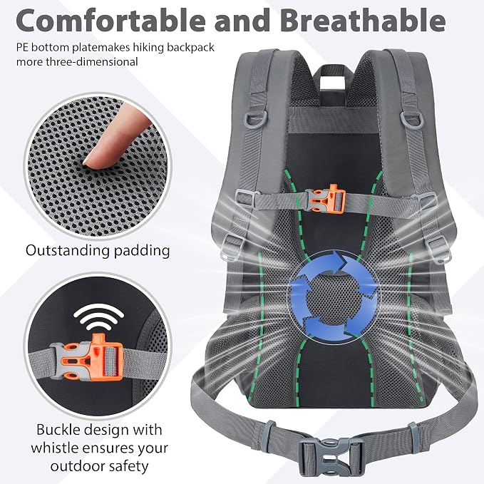 Hiking Backpack 30L Lightweight Travel Daypack Small Day Pack - Image 4