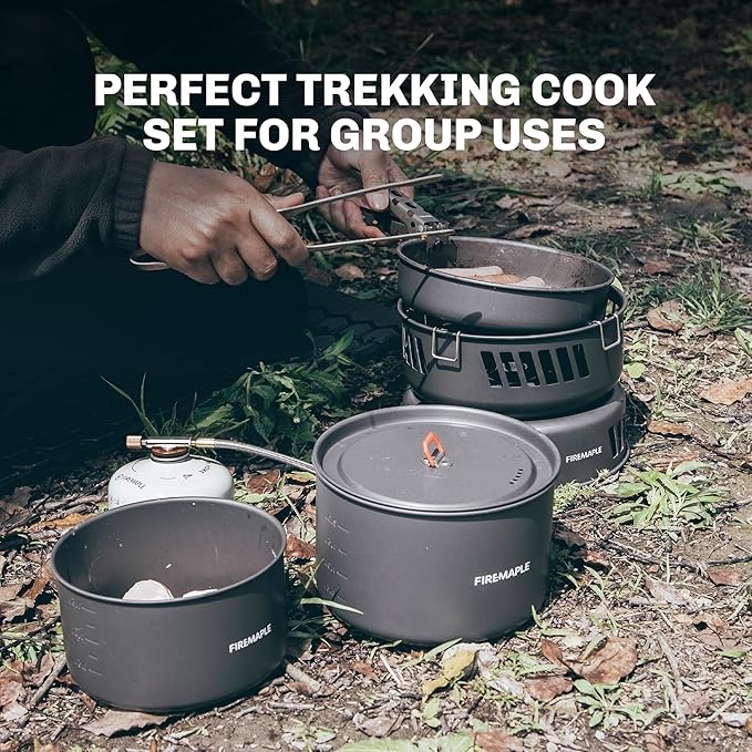 Fire Maple Versatile Outdoor Cooking Set Gas Stove Aluminum, Compact & Durable - Image 4