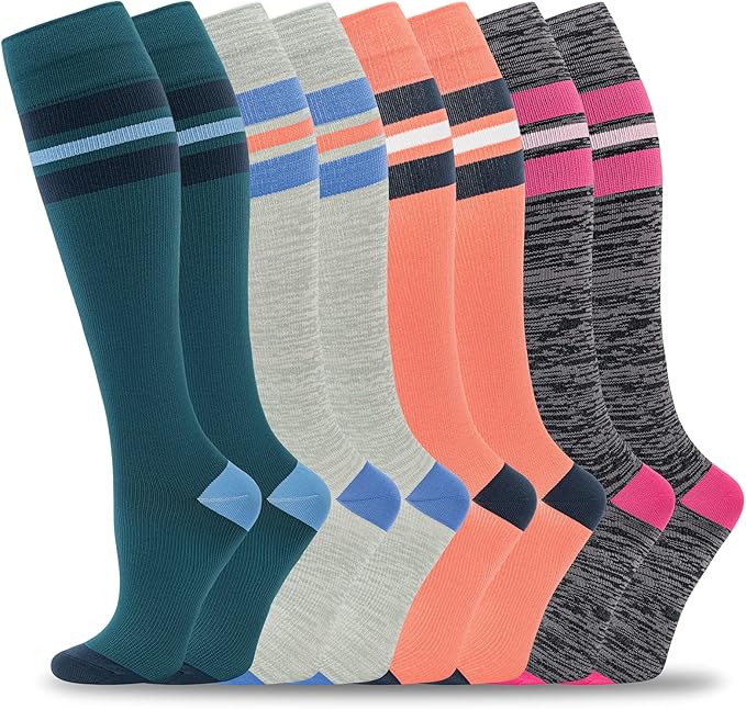 fenglaoda 8 Pairs Compression Socks by fenglaoda