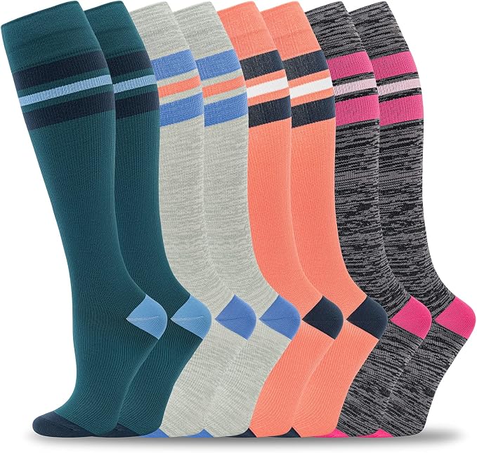 fenglaoda 8 Pairs Compression Socks by fenglaoda