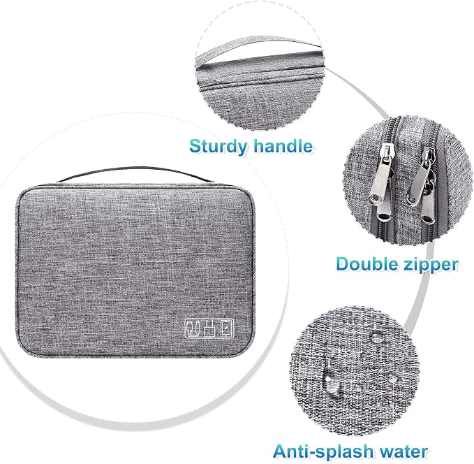 CILLA Electronics Organizer Travel, Travel Cord Organizer Case, Compact - Image 4