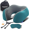 napfun Neck Pillow for Traveling, Upgraded Travel Neck Pillow for Airplane 100% by NAPFUN