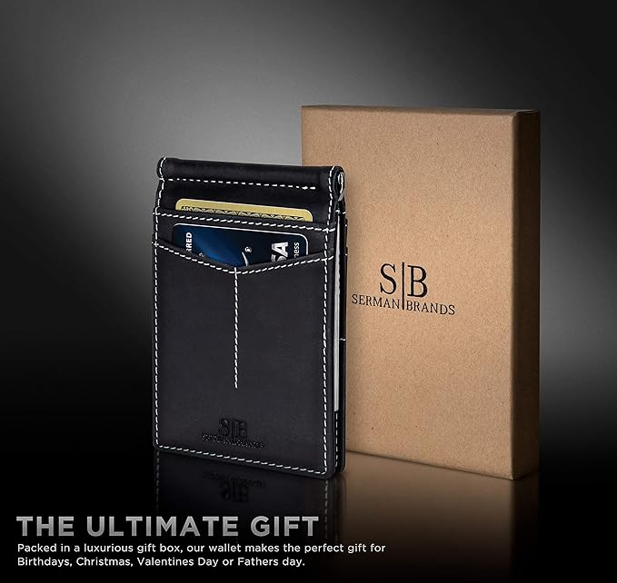 SERMAN BRANDS RFID Blocking Wallet Slim Bifold - Image 6