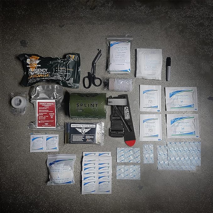 EVERLIT Emergency Trauma Kit, CAT GEN-7 Tourniquet 36" Splint, Military Combat - Image 6