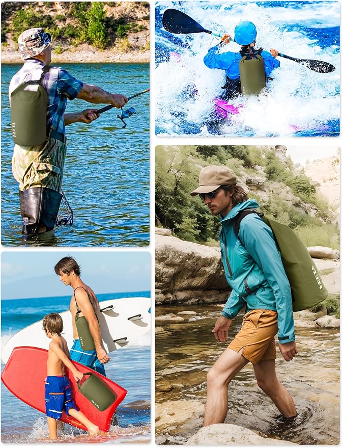 HEETA Waterproof Dry Bag for Women Men 5L/10L/20L/30L/40L Roll Top Lightweight - Image 5