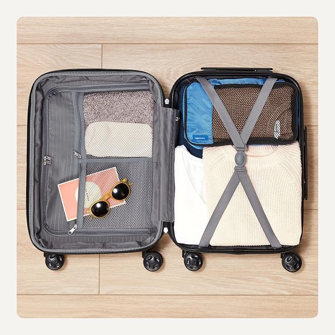 Amazon Basics 26" Hardside Medium Checked Luggage, Hardshell Suitcase - Image 4