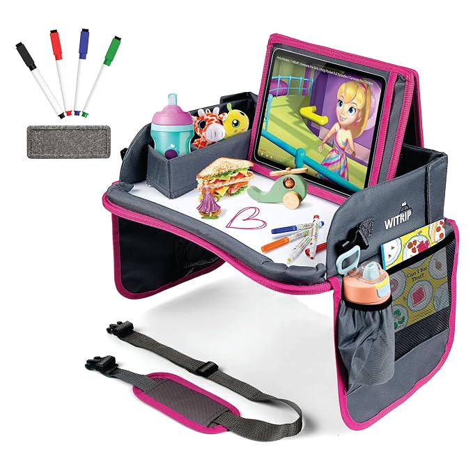 Kids Travel Tray with Dry Erase Board by WITRIP