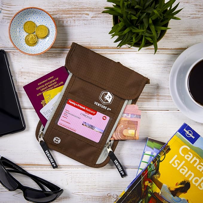 VENTURE 4TH Passport Holder Neck Wallet - Image 6