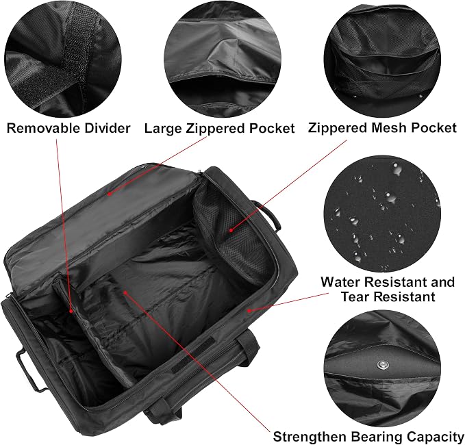 Mountain Land 120L Tactical Duffle Bag Rolling Duffle Bag - Image 7