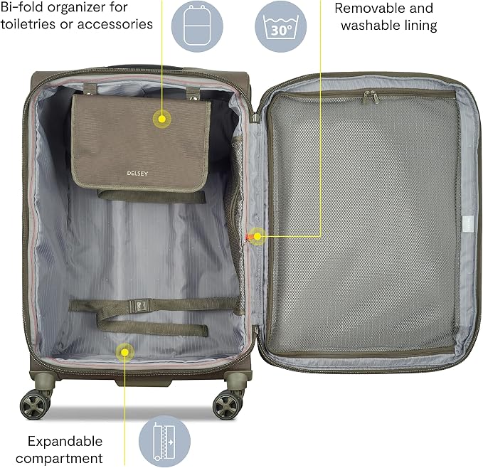 DELSEY PARIS Helium DLX Softside Expandable Luggage - Image 3