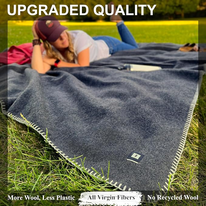 EKTOS 100% Virgin Wool Blanket, Survival and Bushcraft - Image 3