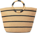 Beach Bags for Women Straw Tote Bag Summer Beach Bag Large Woven Straw Tote for by TOFUNTOY