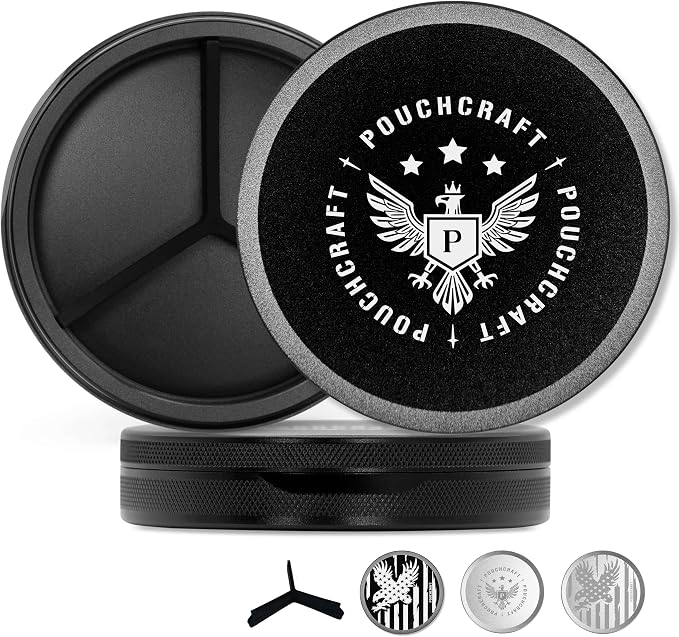 Metal Pouch Can | Metal Container | Slim EDC Pocket Tin | Airtight & by Unknown