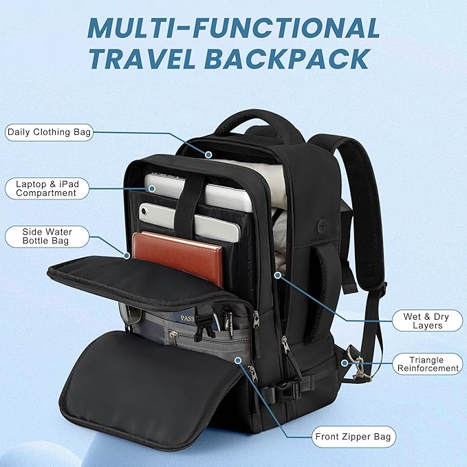 Travel Backpack, Carry on Flight approved Travel Bag - Image 4
