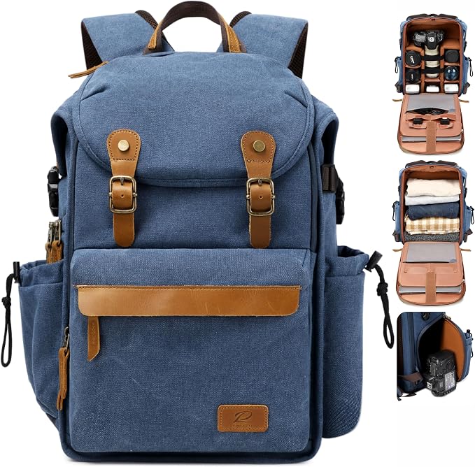 Padwa Lifestyle Blue Camera Backpack by PadwaLifestyleCameraStrap