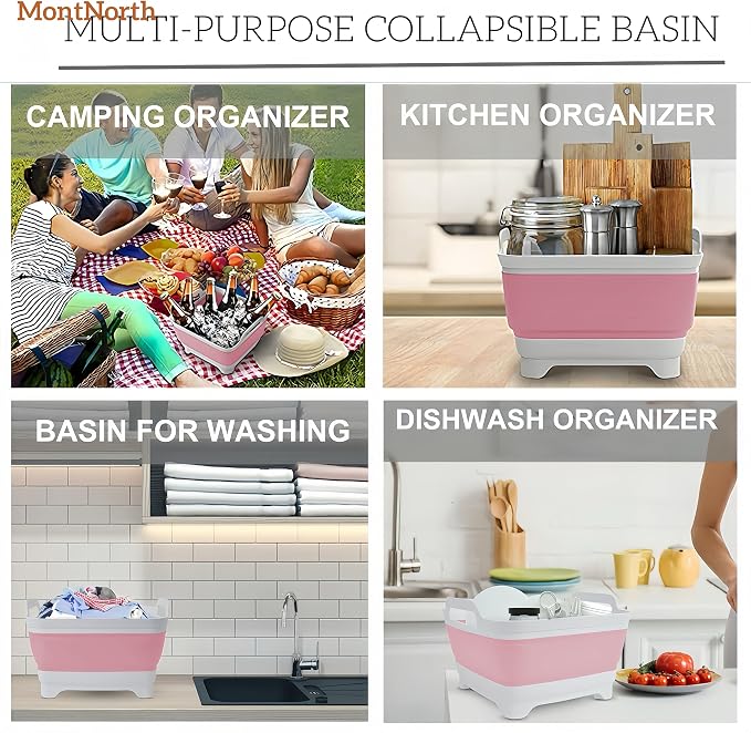 Collapsible Wash Basin 9L, Foldable Dish Tub - Image 8