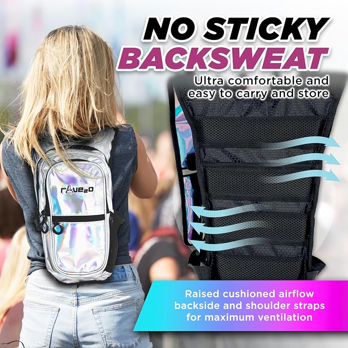 Rave Hydration Backpack – Anti-Theft Festival Hydration Pack - Image 5