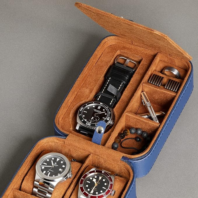 ROTHWELL 5 Watch Travel Case Storage Organizer - Image 5