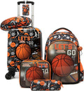 Kid’s Luggage Set 5 Piece Suitcase Set 16’’ Hardside Basketball Luggage by Unknown