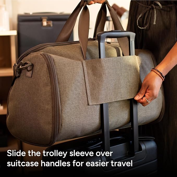Halfday Convertible 2-in-1 Garment Duffel Weekender Bag 40L | Wrinkle-Free - Image 7