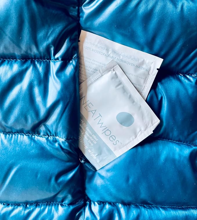 NEATwipes Hand Sanitizing Wipes | Travel Essentials | Disposable Wet Wipe & - Image 5