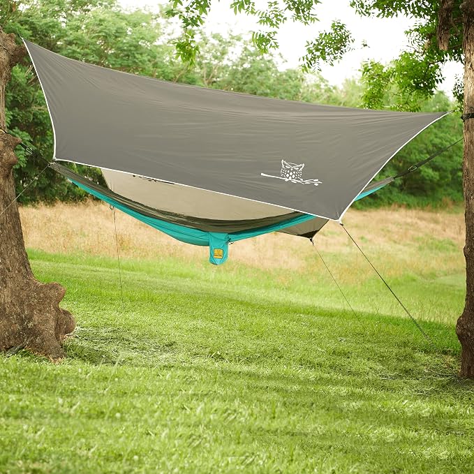 Wise Owl Outfitters Hammock Rain Fly – Waterproof Camping Tarp Cover - Image 5
