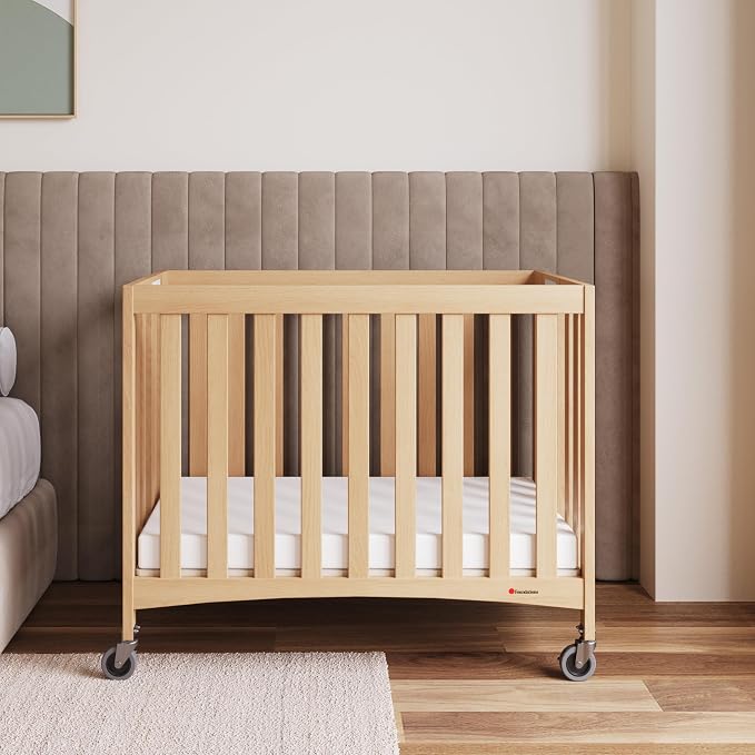 Foundations Travel Sleeper Wood Compact Folding Crib - Image 8