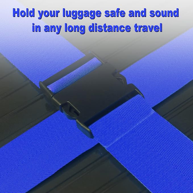 Luggage Straps for Suitcases TSA Approved Travel Belt 4 Pack by Chelmon - Image 4
