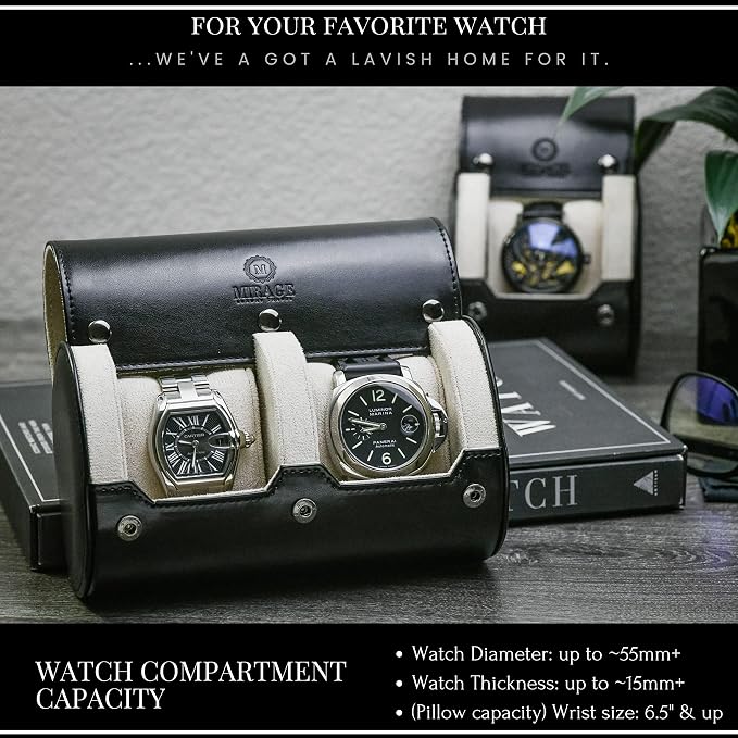 2 Watches Travel Case for Men - Image 2