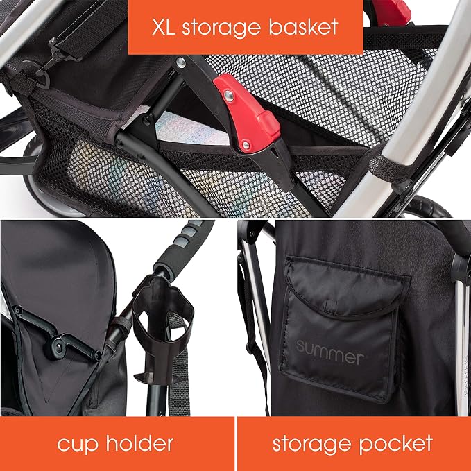 Summer Infant Ingenuity 3Dlite Convenience Stroller, Jet Black–Lightweight - Image 5