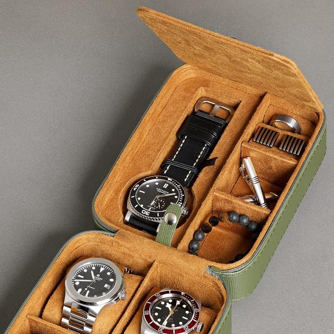ROTHWELL 5 Watch Travel Case Storage Organizer - Image 4