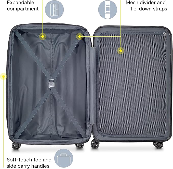 Delsey Luggage Aero 2 Piece Set Spinner Suitcase - Image 3