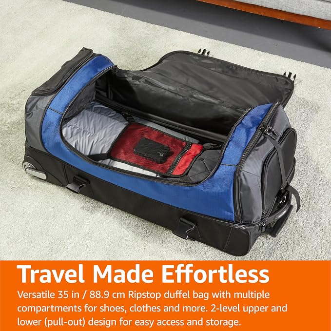 Amazon Basics 35-Inch Large Rolling Duffle Bag - Image 6