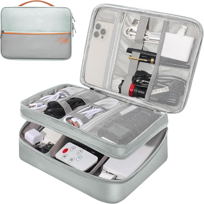 Electronic Organizer Travel Case, Travel Cord Organizer Case Portable by CILLA