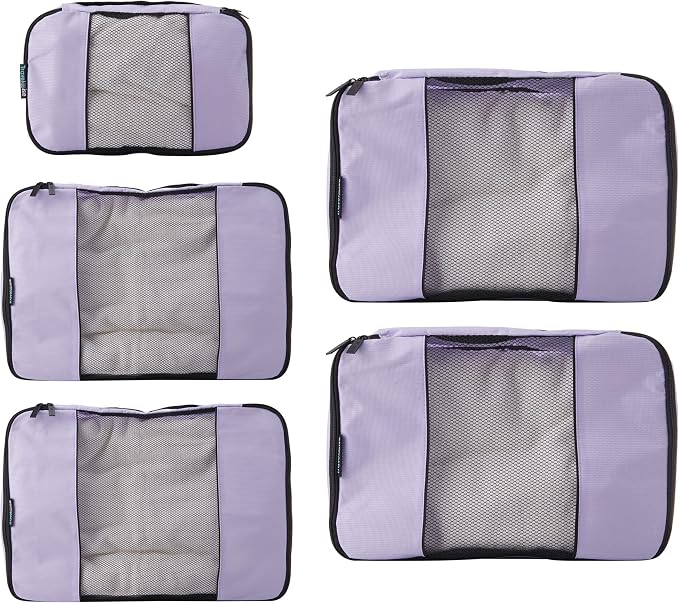 TravelWise Luggage Packing Organization Cubes 5 Pack, 2 Small, 2 Medium - Image 2