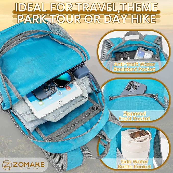 ZOMAKE Ultra Lightweight Hiking Backpack 20L - Image 3