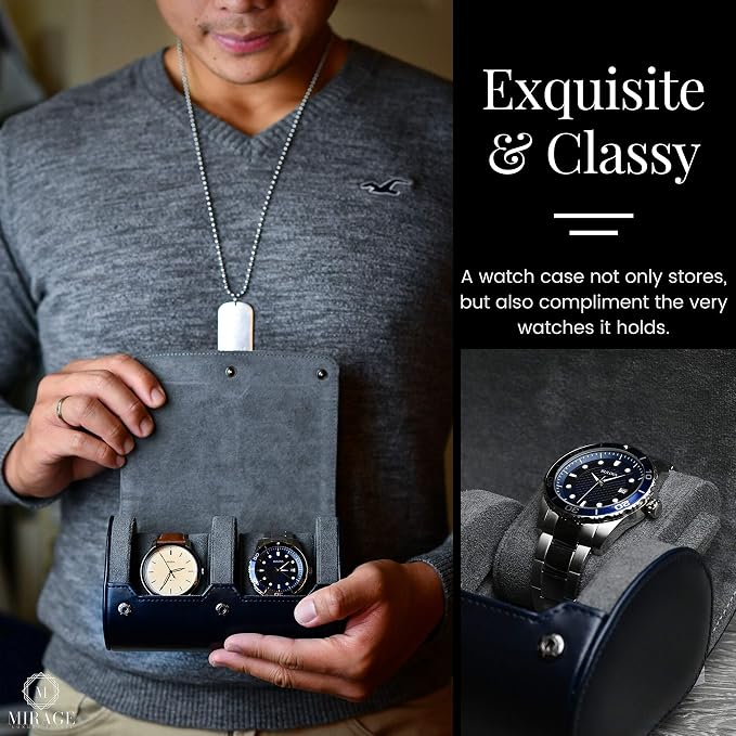 2 Watch Travel Case for Men – Watch Roll - Image 2