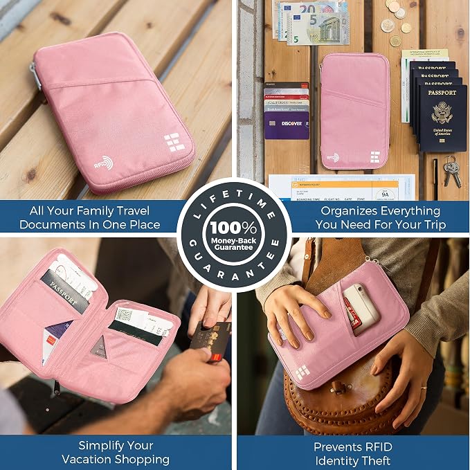 Passport Holder Family up to 6 Passports, Large Passport Wallet and Premium - Image 7