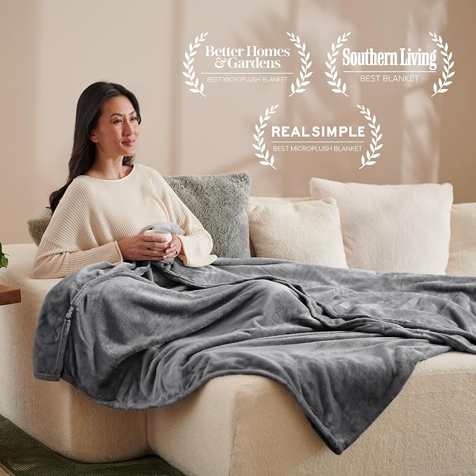 Bare Home Fleece Blanket - Image 5