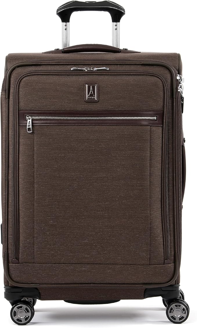 Travelpro Platinum Elite Softside Expandable Checked Luggage, 8 Wheel Spinner by Travelpro