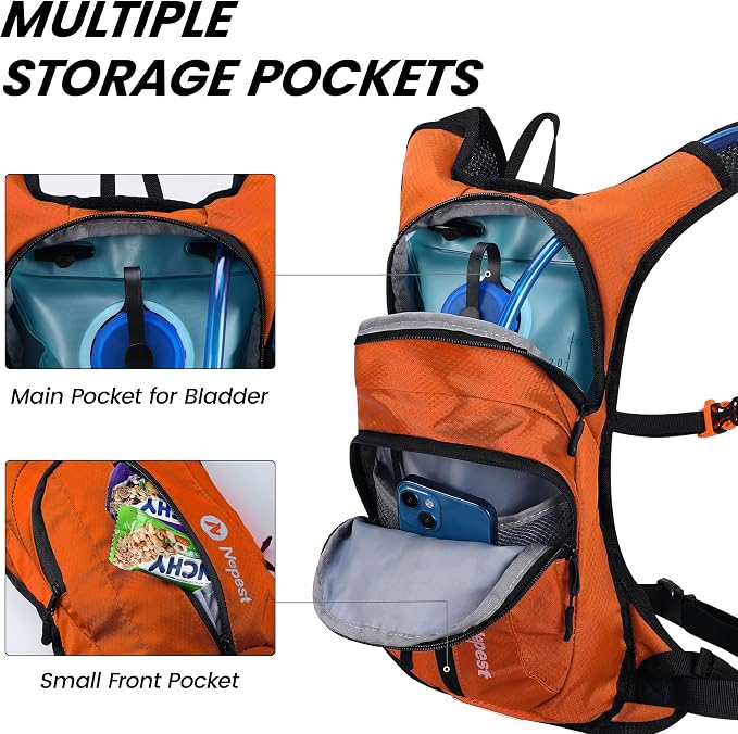 Nepest Hydration Pack Backpack for Women & Men, Lightweight Water Backpack - Image 4