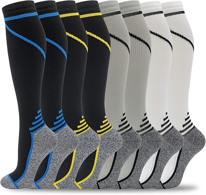 fenglaoda 8 Pairs Compression Socks by fenglaoda