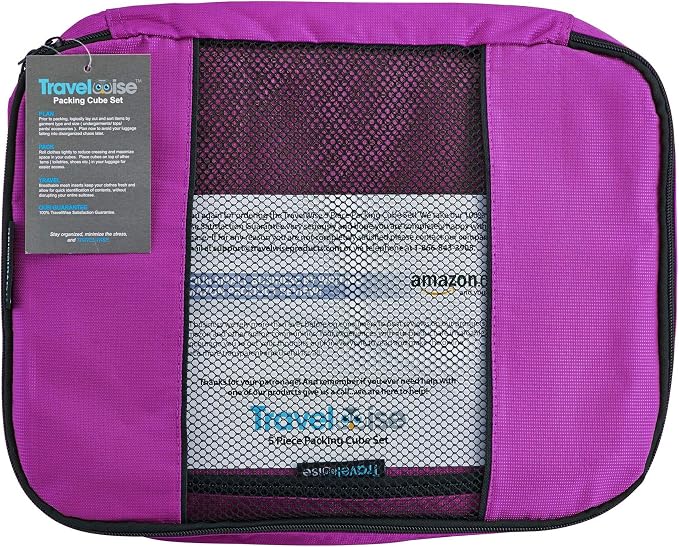 TravelWise Luggage Packing Organization Cubes 5 Pack, 1 Small, 2 Medium - Image 5