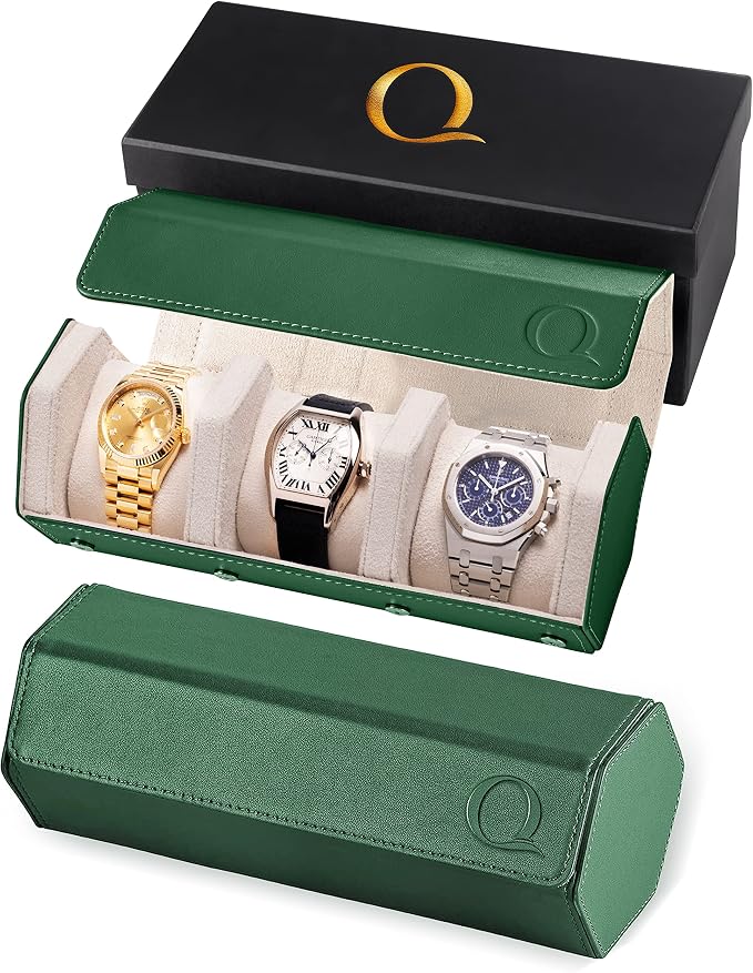 Napa Leather Watch Rolls for Men by QWatch