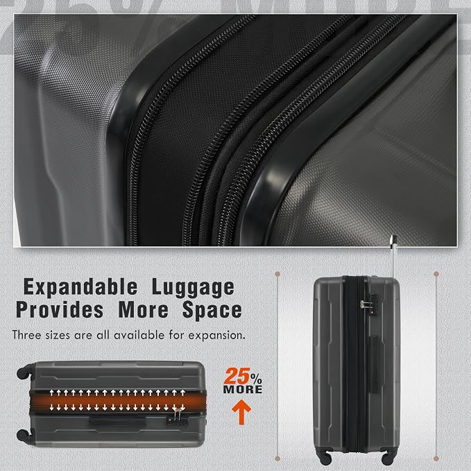 Merax Luggage Set 2 Piece Suitcase Sets - Image 8
