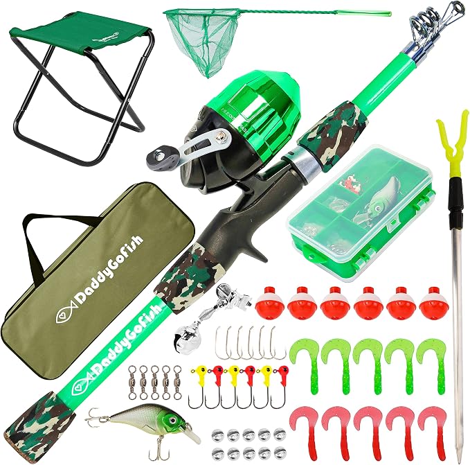 DaddyGoFish Kids Fishing Pole by DaddyGoFish