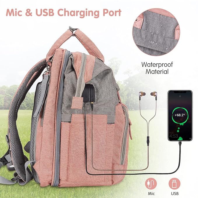 DERJUNSTAR Baby Diaper Bag Backpack - Image 6
