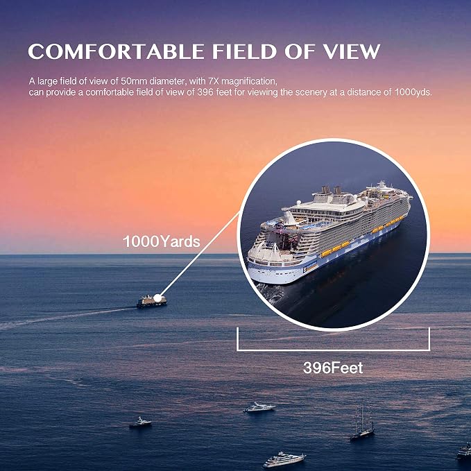 AOMEKIE 7X50 Marine Waterproof Binoculars - Image 6