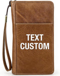 Top Grain Leather Customizable Travel Passport Wallet Holder by CataPurusLeatherCrafts